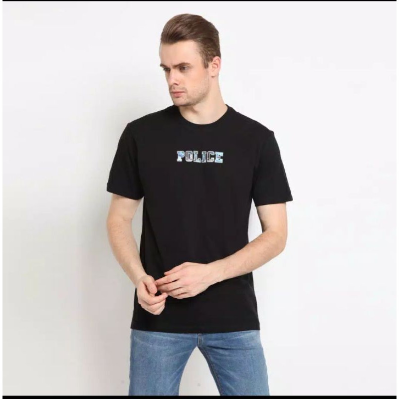 KAOS IMPORT POLICE DENIM / KAOS POLICE ORI / KAOS DISTRO / KAOS KATUN PRIA