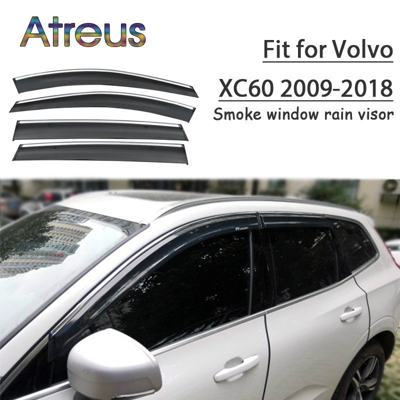 1 Set Visor Jendela Mobil Volvo XC60 2009-2018 Bahan ABS