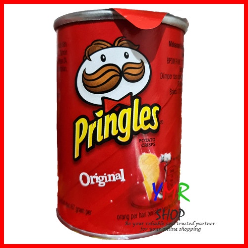 Pringles Pringless Keripik Kripik Kentang Potato Chips Original Sour Cream Cheese 42 Gram