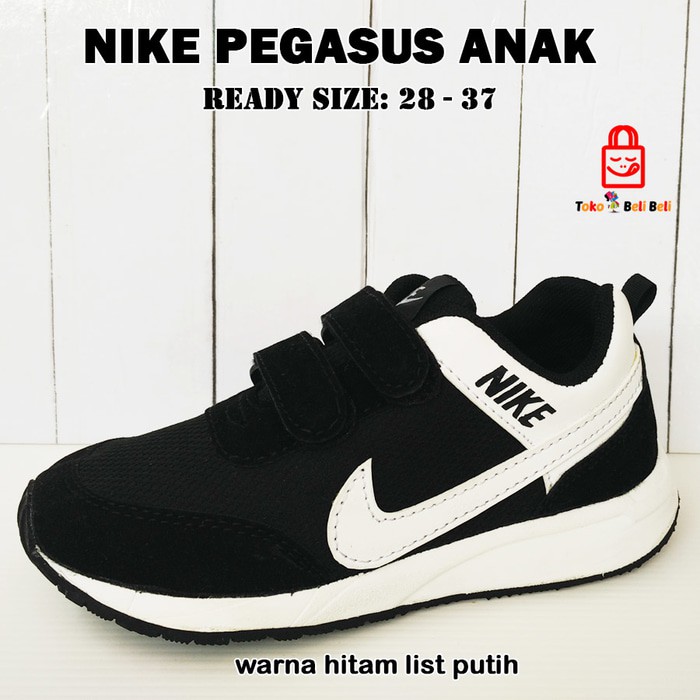 nike pegasus anak - hitam list putih turun harga 4 88