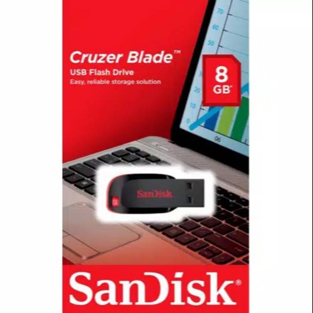 Flasdisk 8 Gb CRUZER BLADE Sandisk