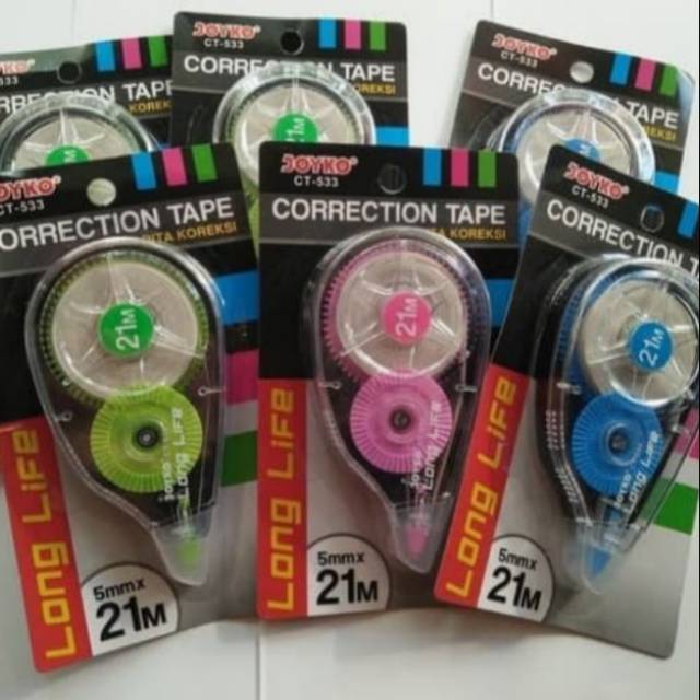 

TIP EX KERTAS / CORRECTION TAPE CT-533 JOYKO 21 M