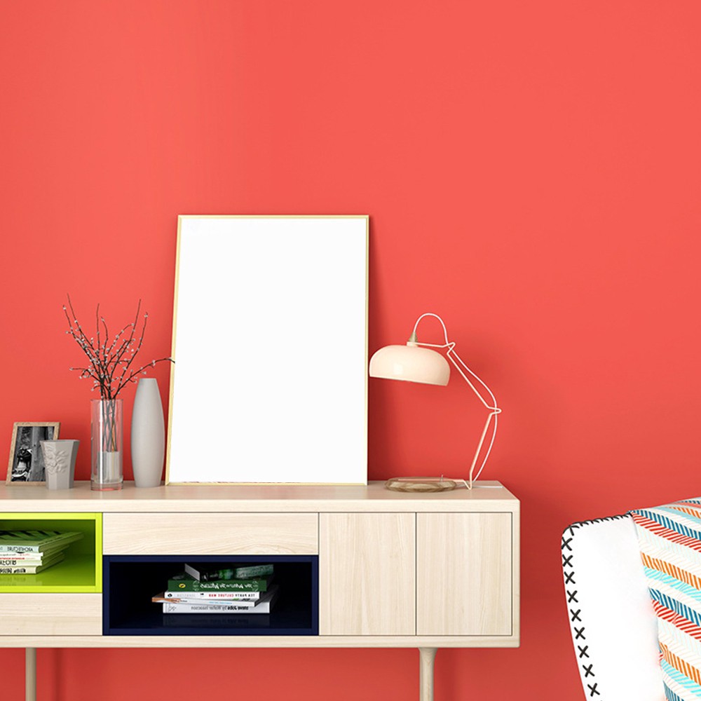 Modern Crimson Wallpaper Solid Color Wallpaper for TV Background