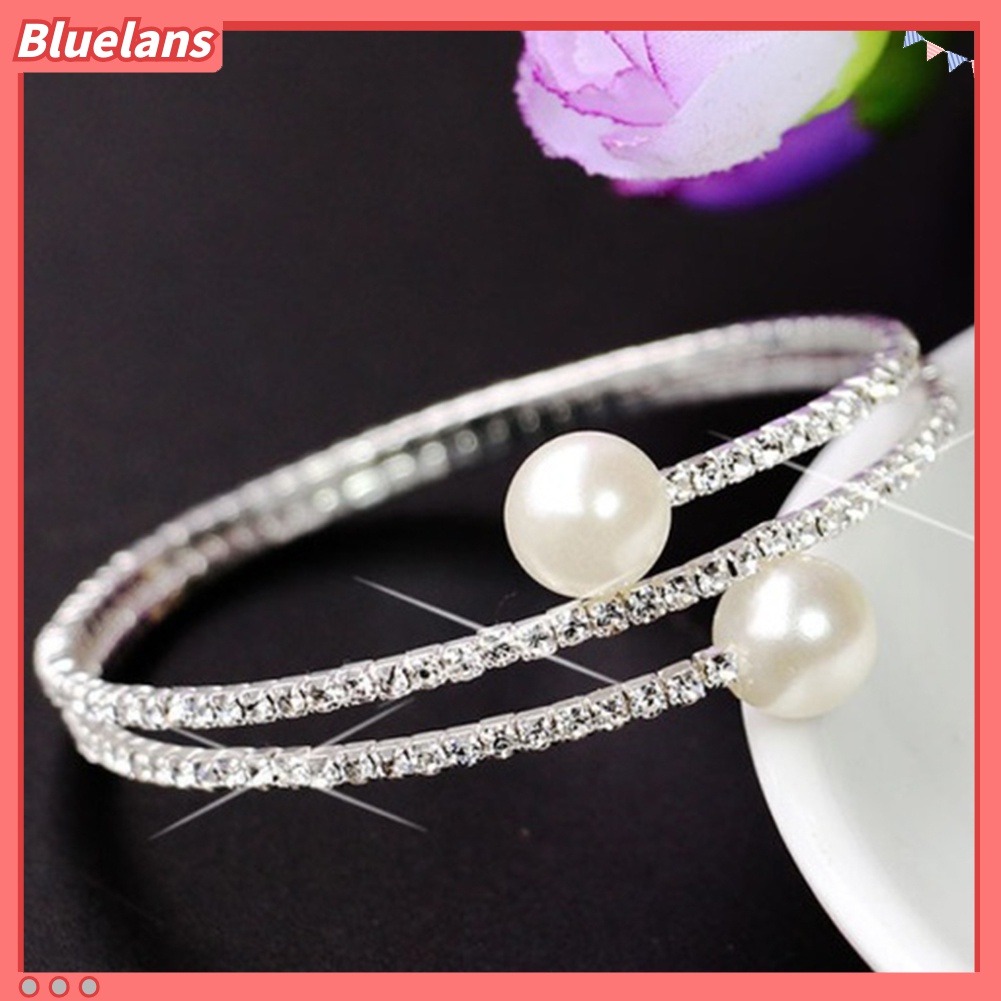 Gelang Multilayer Aksen Mutiara Imitasi Untuk Wanita