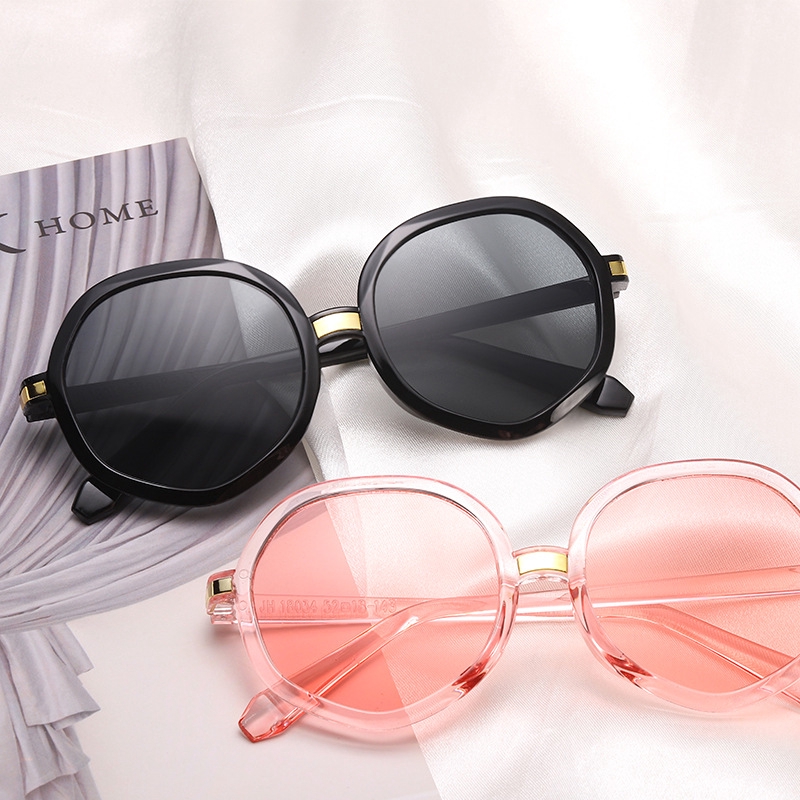 Korean version of round fashion polygon sunglasses