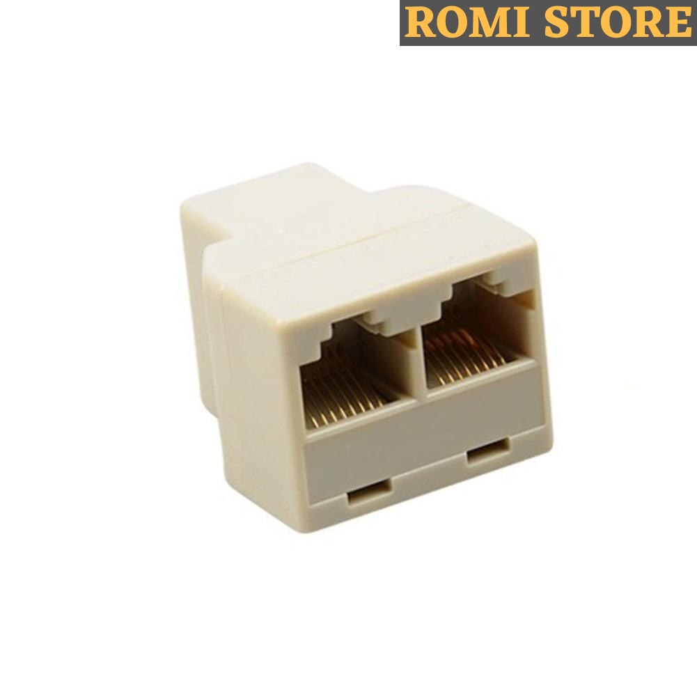 Barrel RJ45 Double 1-2 Connector sambungan LAN