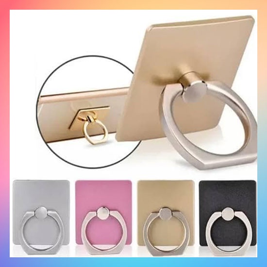 IRING PLASTIK WARNA WARNI CANDY STAND holder cincin hp hook gantungan penyangga pegangan handphone