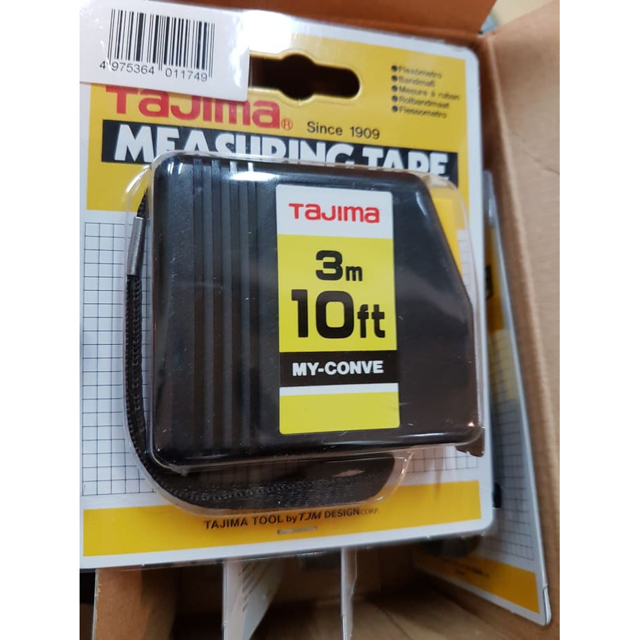 Best Seller TAJIMA MY-CONVE 3 Meter Meteran Roll 10ft - Measuring Tape Japan