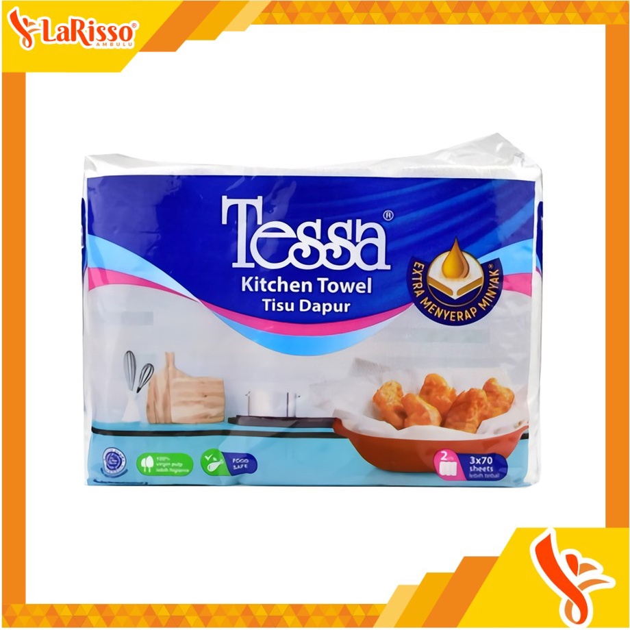Jual TESSA TISSUE KITCHEN TOWEL TTP0001 2PLY 3X370SHEETS Shopee