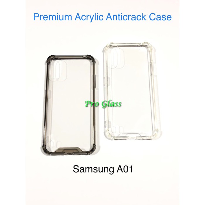 Samsung A01 Anticrack / Anti Crack / ACRYLIC Case Silicone Premium