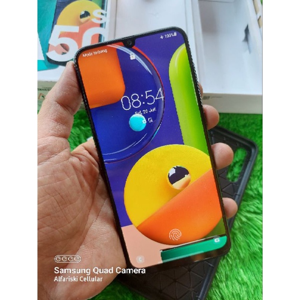 Handphone Hp Second Bekas. Samsung A50s 6/128 hitam HP+charger mulus 95%