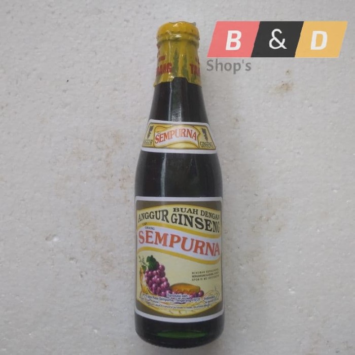 

SEMPURNA. Anggur Ginseng | Jamu | Minuman Tradisional Botol Kecil. (BERKUALITAS)
