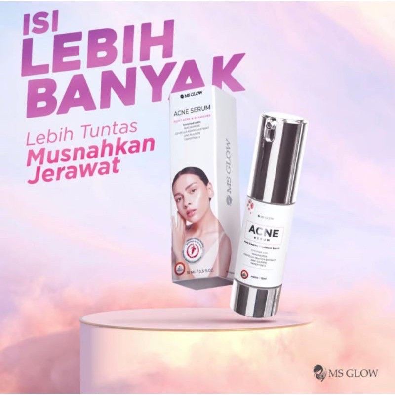 MS glow serum acne / serum acne MS glow / serum acne MS glow 15ml / serum jerawat / serum whitening