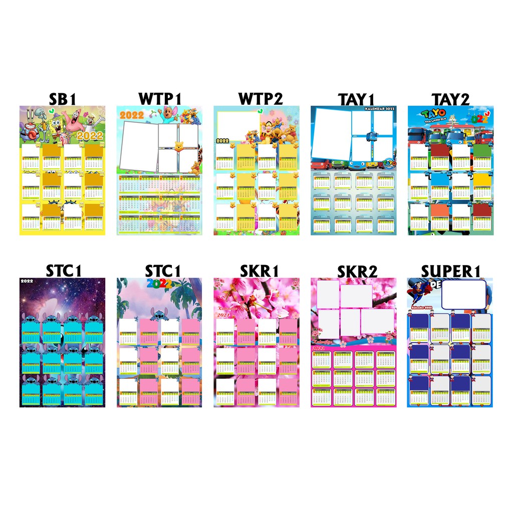 Kalender Custom Tahun 2023 Free Lubang Free Design Murah