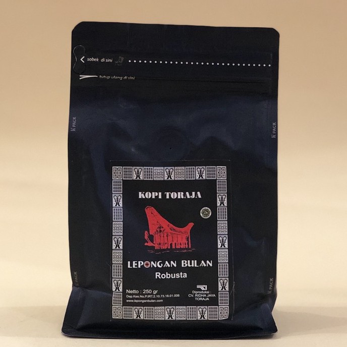 

KOPI LEPONGAN BULAN TORAJA 200gr | ROBUSTA ARABICA