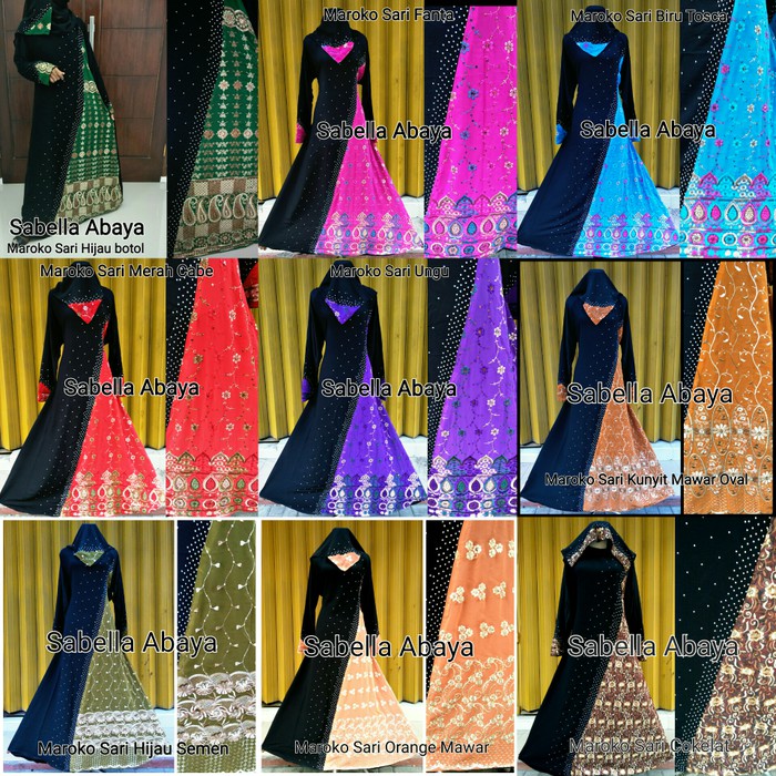 Abaya Maroko Sari