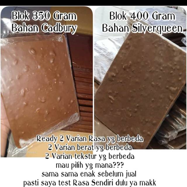 

Coklat BLOK SQ dan Cadburry