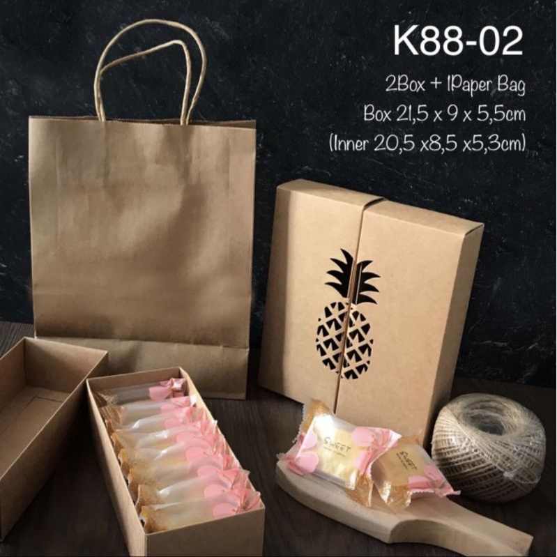 

Kotak Nastar Goody Bag Dus Cantik Packaging SET K88-02 (Isi 5)