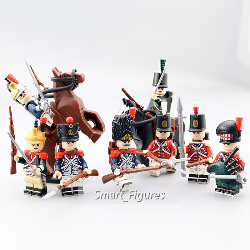 Napoleonic Wars N001-N012 Mainan Action Figure Prancis Swiss Pranciss Spanyol Mini Untuk Hadiah