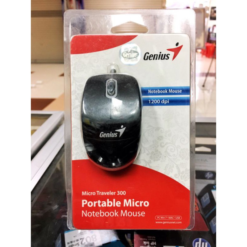 Mouse Genius Micro Traveler 300 Portable Micro Notebook Mouse 1200dpi [ not logitech ]