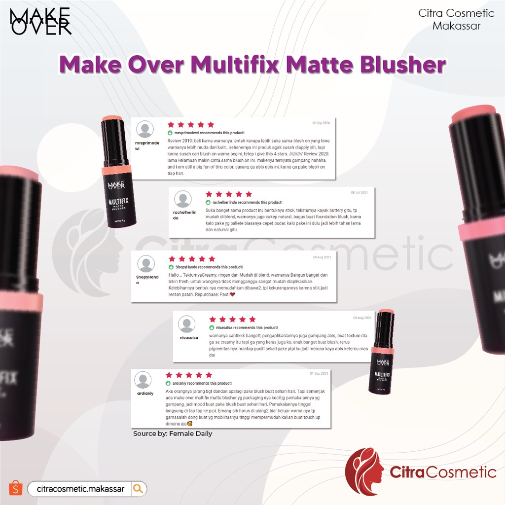 Make Over Multifix Matte Blush 9Gr