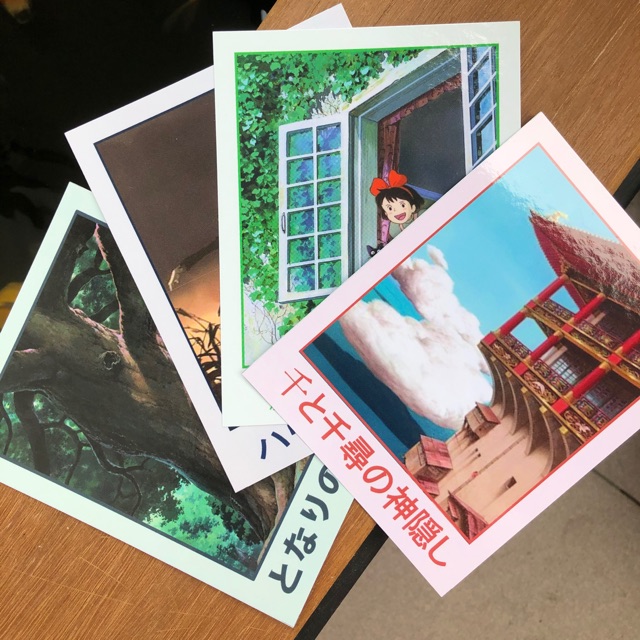 studio ghibli postcard