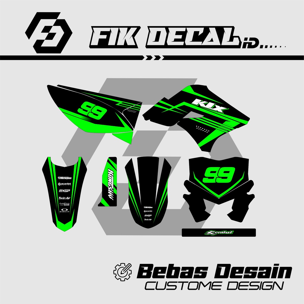 DECAL KLX 150 S / L  LAMA DESAIN BARU free CUSTOM BEBAS WARNA