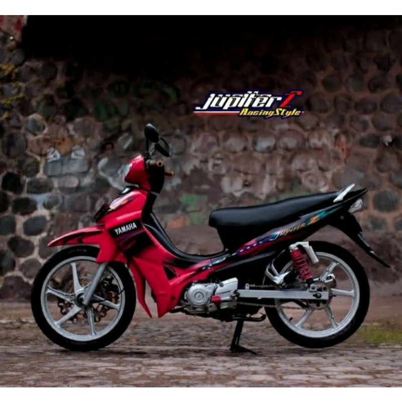 Striping lis sticker standar ori yamaha jupiter z 2005 merah hitam Striping jupiter z 2005