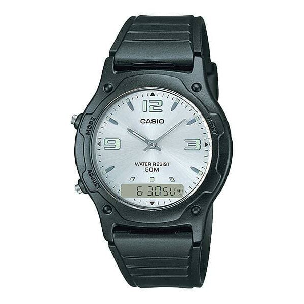 Jam Tangan Casio AW-49HE-7AVDF Analog Rubber Man Pria Murah Original