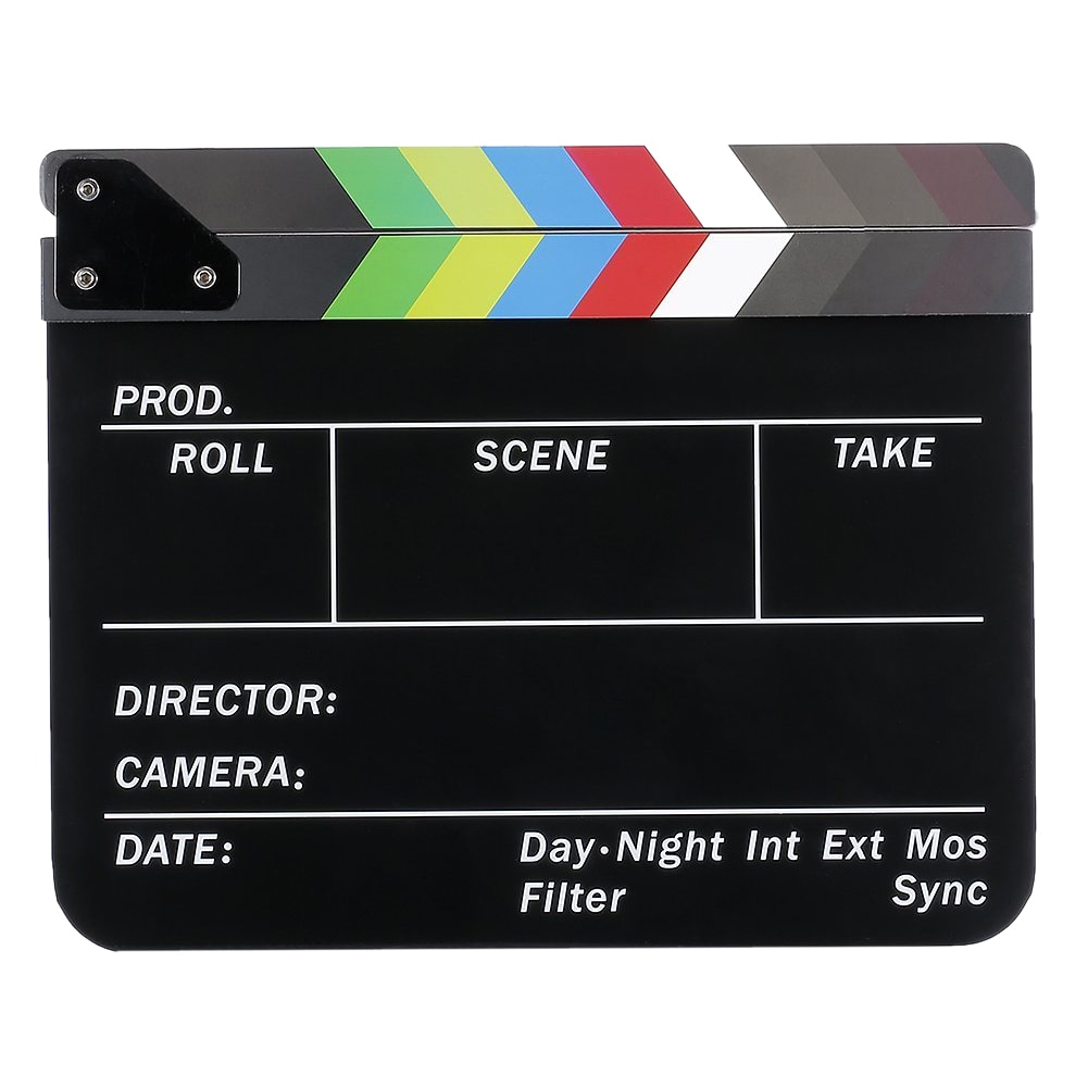 STUDIO Profesional Clapper Board Colorful Acrylic - TS-3EL