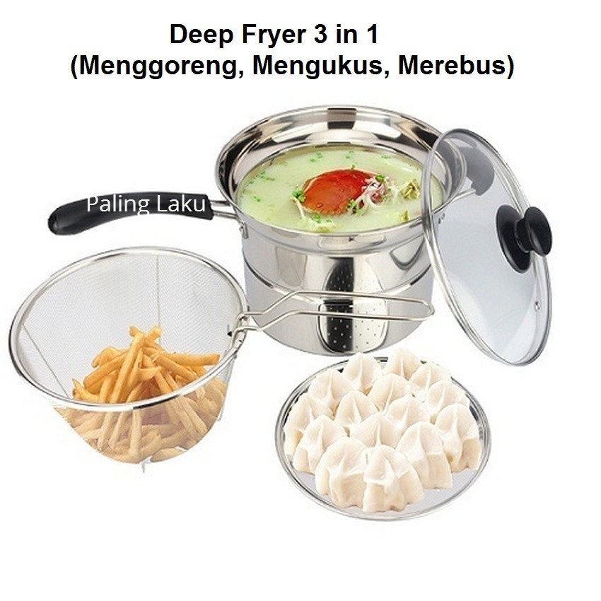 Paling Laku Deep Fryer Alat  Masak  Serbaguna 1 Alat  3 