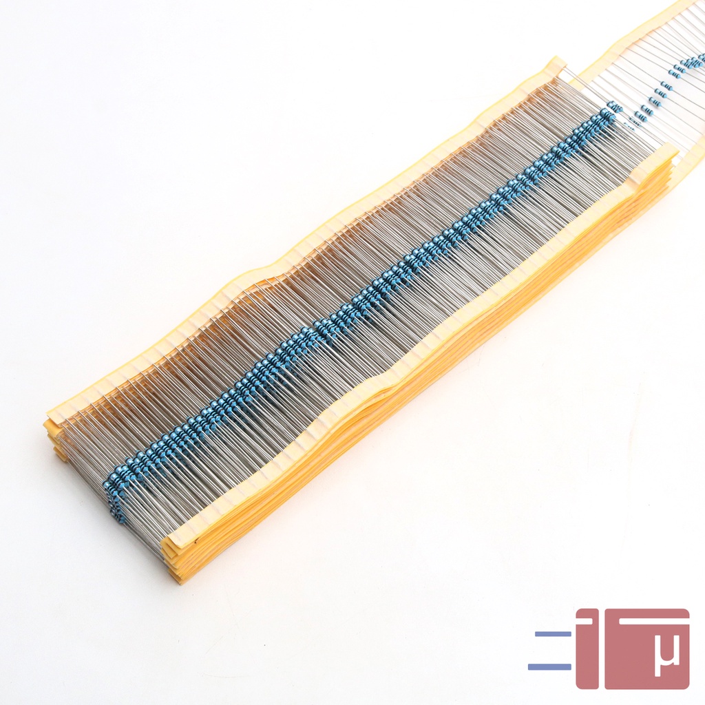 x10 Resistor 1R 1 Ohm 1/4W Metal Film 1% Taiwan Kaki Tembaga
