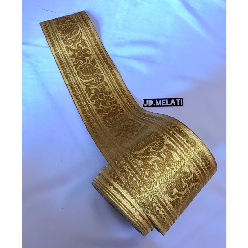 SABUK TEPI SONGKET INDIA LEBAR 10cm