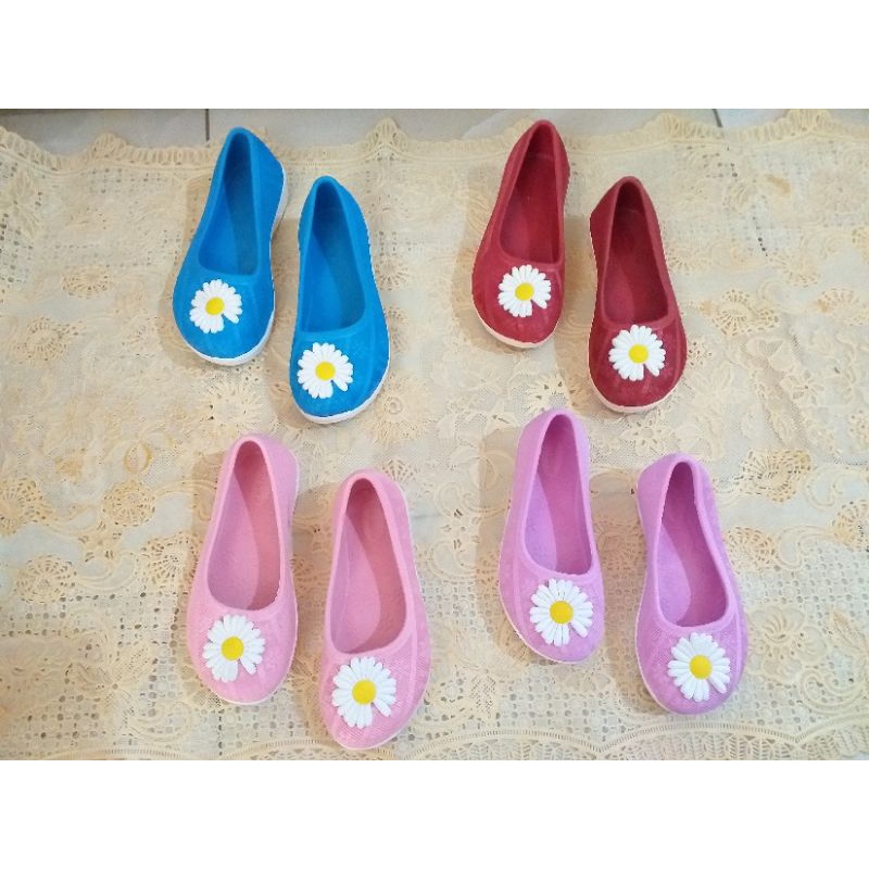 Sepatu balet anak perempuan karet jelly dulux murah