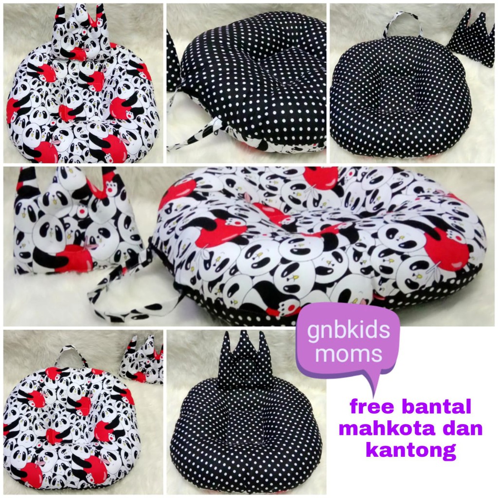 Sofa bayi / baby launger FREE bantal mahkota bayi dan tas