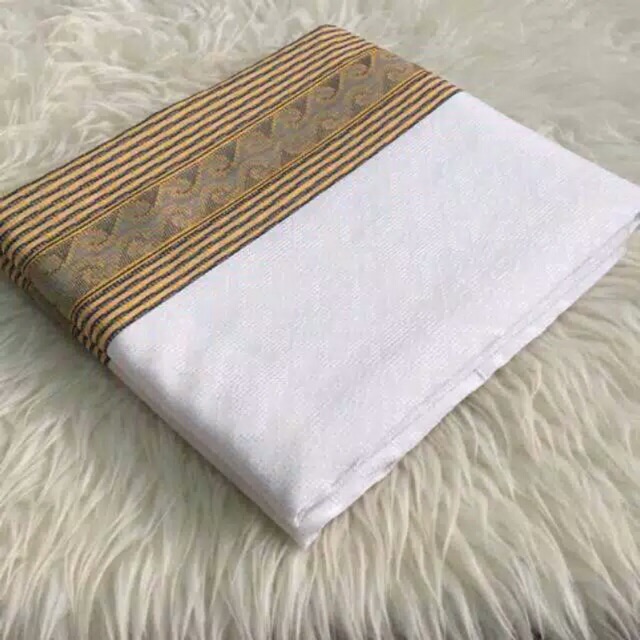 Kain Tenun Songket Putih