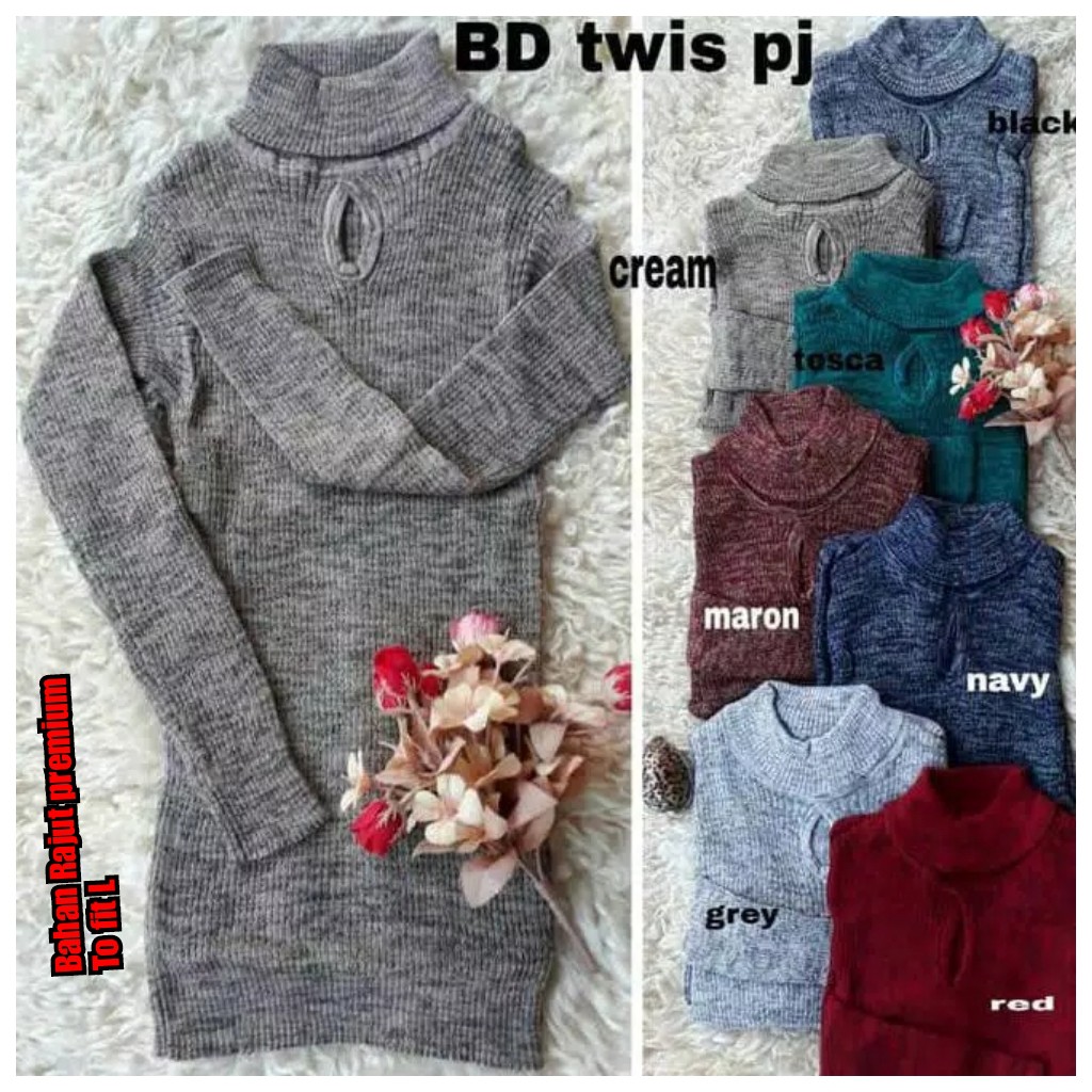 QUENN - BD TWISS PJ / BLOUSE RAJUT TERMURAH