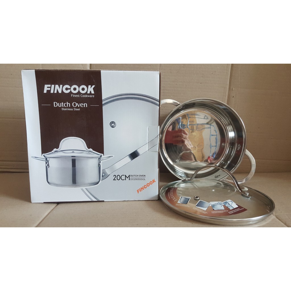  Fincook  Panci  Stainless Steel Ukuran 20 cm DO2005SSGL 