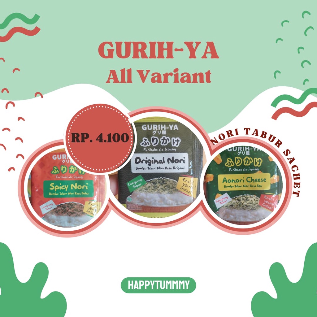 

Rumput Laut Tabur Gurihya Kemasan Sachet 5.5 Gram promo