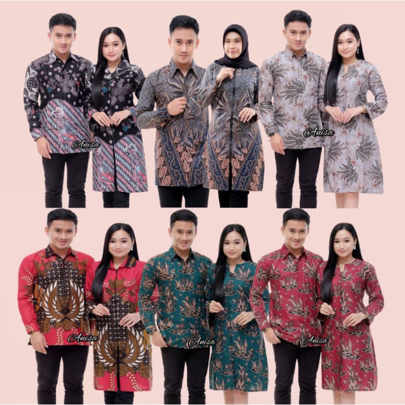 BATIK COUPLE MODERN SARIMBIT BATIK COUPLE GAMIS BATIK COUPEL COPLE COPEL PASANGAN MAURA COUPLE