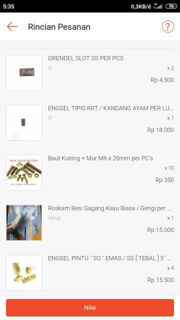 Engsel Pintu  So  Emas / Ss [ Tebal ] 5 X 2,5mm Perpasang