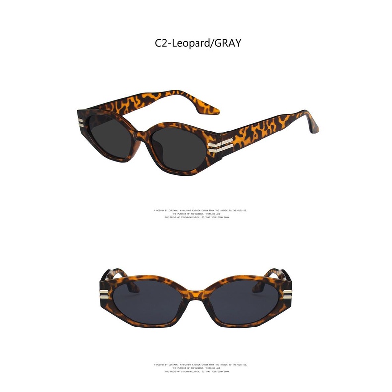 2021 fashion small frame ins Korean version of cat eye irregular retro trend personality irregular sunglasses