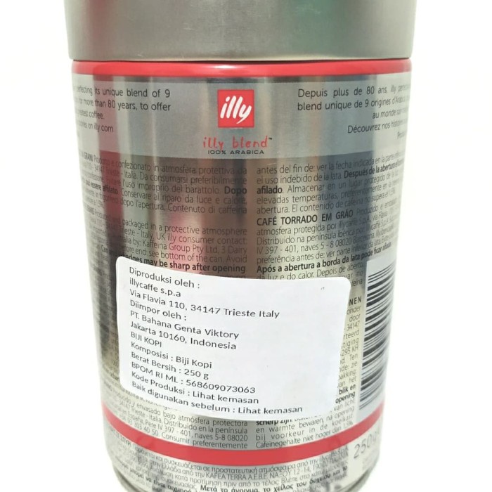 

r0eree Coffee Illy Medium Roast Beans Espresso 250 Gram Biji Kopi Roasted Ds20X11