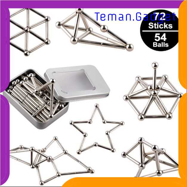 TG-MA ZY Mainan Magnetik Steel Metalic Stick and Bucky Balls - J75