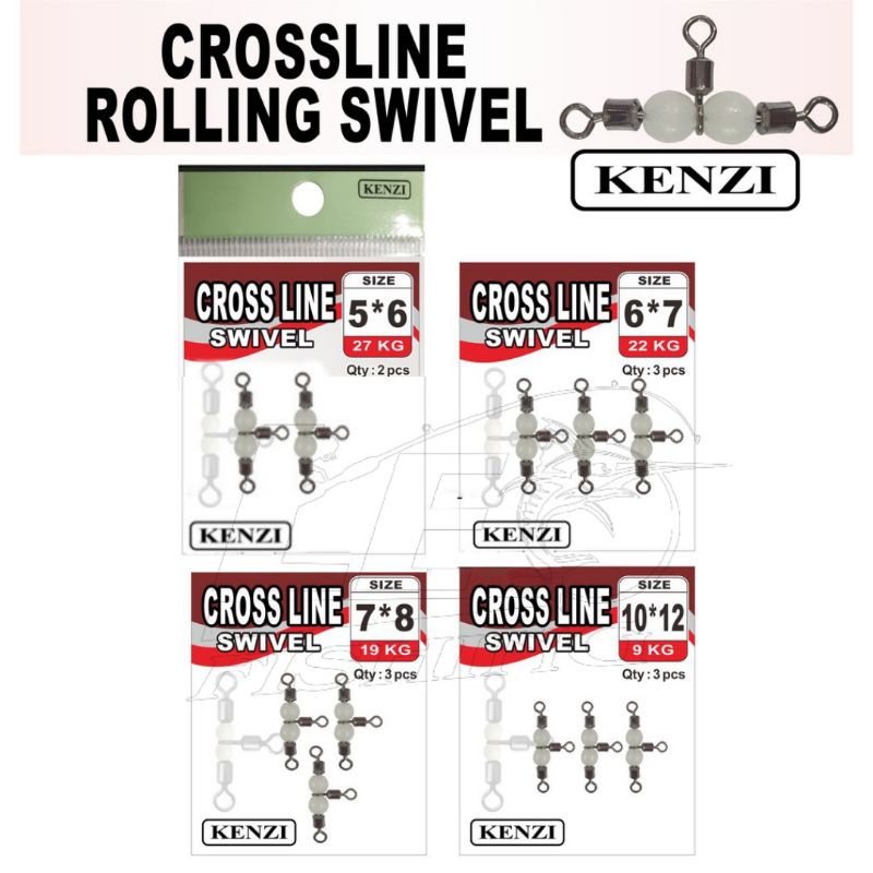 KENZI CROSSLINE ROLLING SWIVEL SIZE 5X6 6X7 7X8 10X12 HIGH QUALITY PRODUK