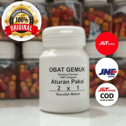 PENGGEMUK BADAN, OBAT GEMUK FARMASI, VITAMIN GEMUK BADAN, GEMUK AMPUH (BERGARANSI ORIGINAL 100%)(G)