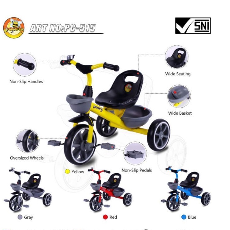 SEPEDA ANAK RODA 3 TRICYCLE PACIFIC PC 515