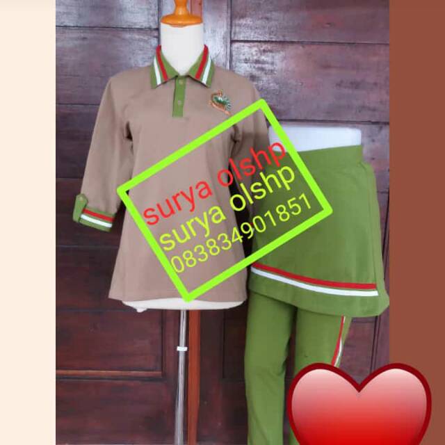 Setelan olahraga persit nkri wanita