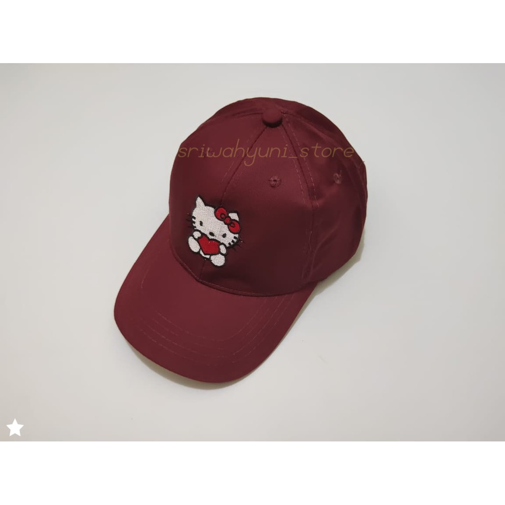 Topi anak perempuan HELLO KITTY topi baseball distro produk_PURANGSAKATO SHOP