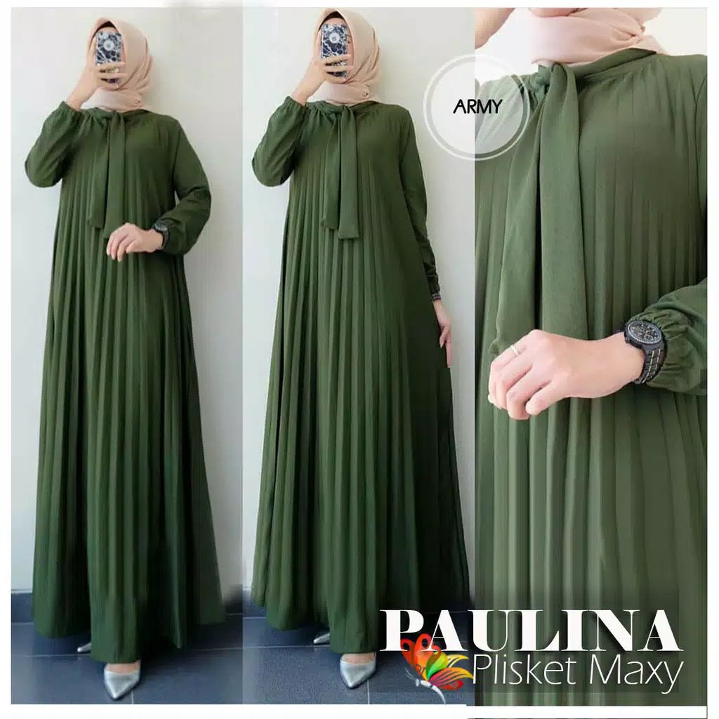 Gamis Plisket Maxy / Gamis Maxy Pliskey / Gamis Dasi Plisket / Baju Muslim / Dres Plisket